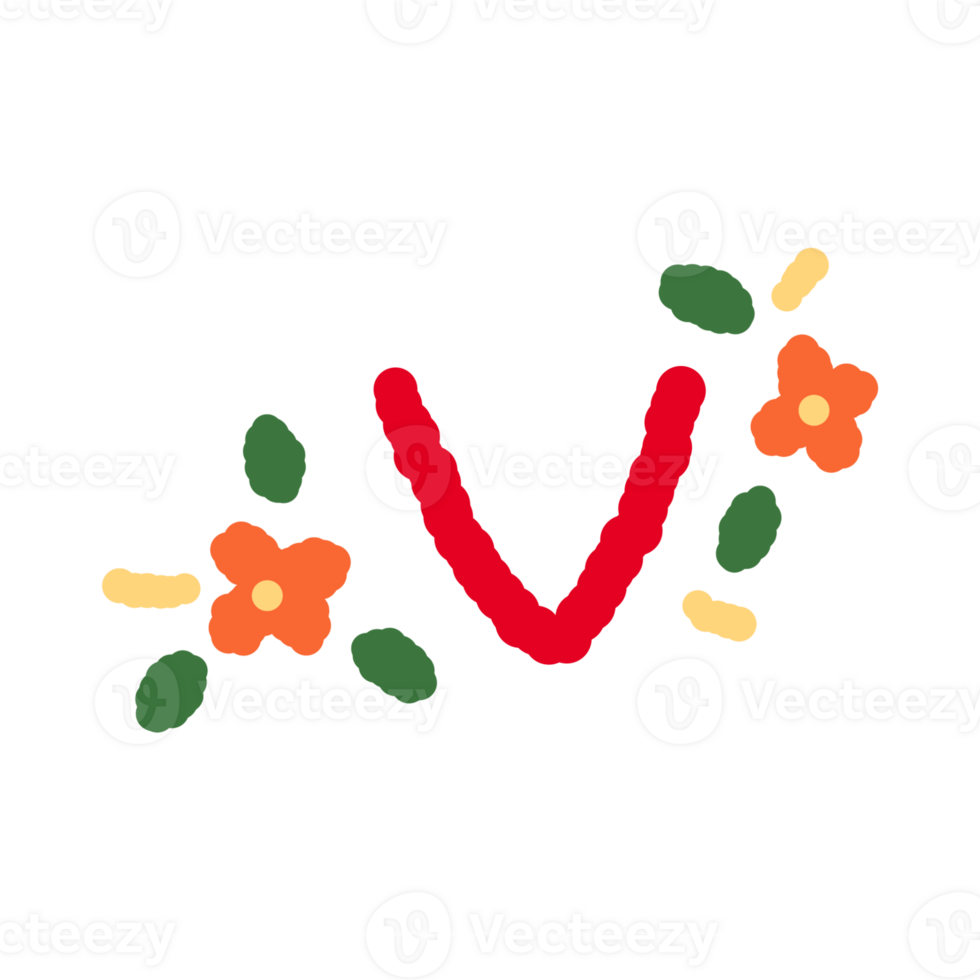lowercase with flower design png
