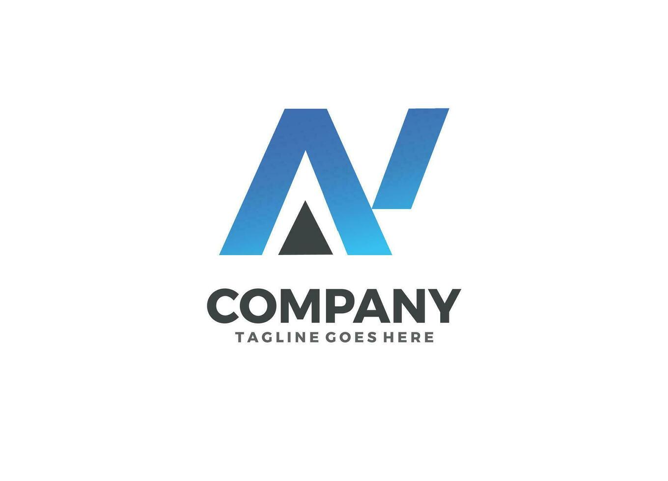 AN Alphabet letters Initials Monogram logo NA, A and N Free Vector