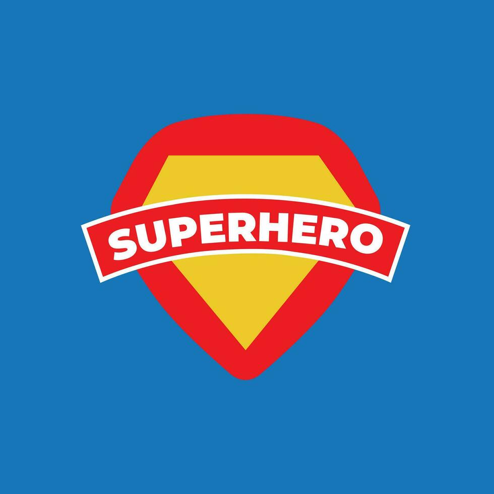 Powerful superhero graphics vector
