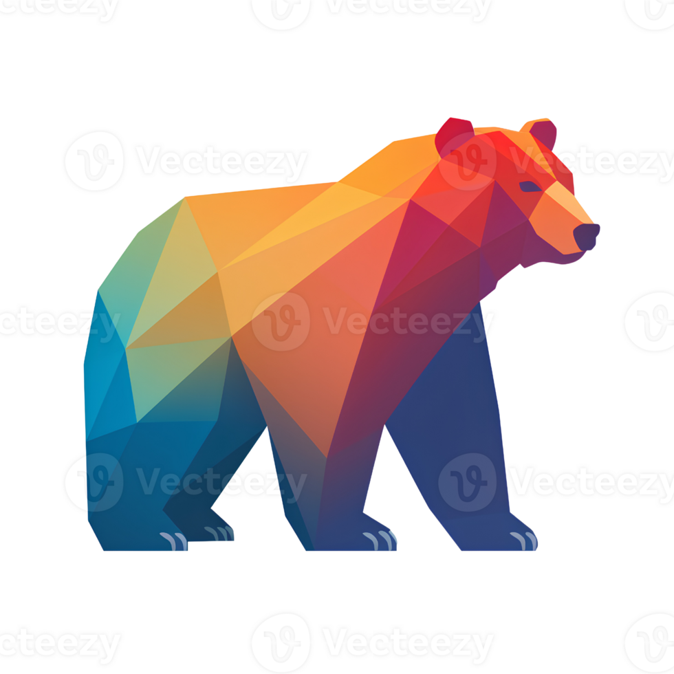 bear cartoon ai generative png