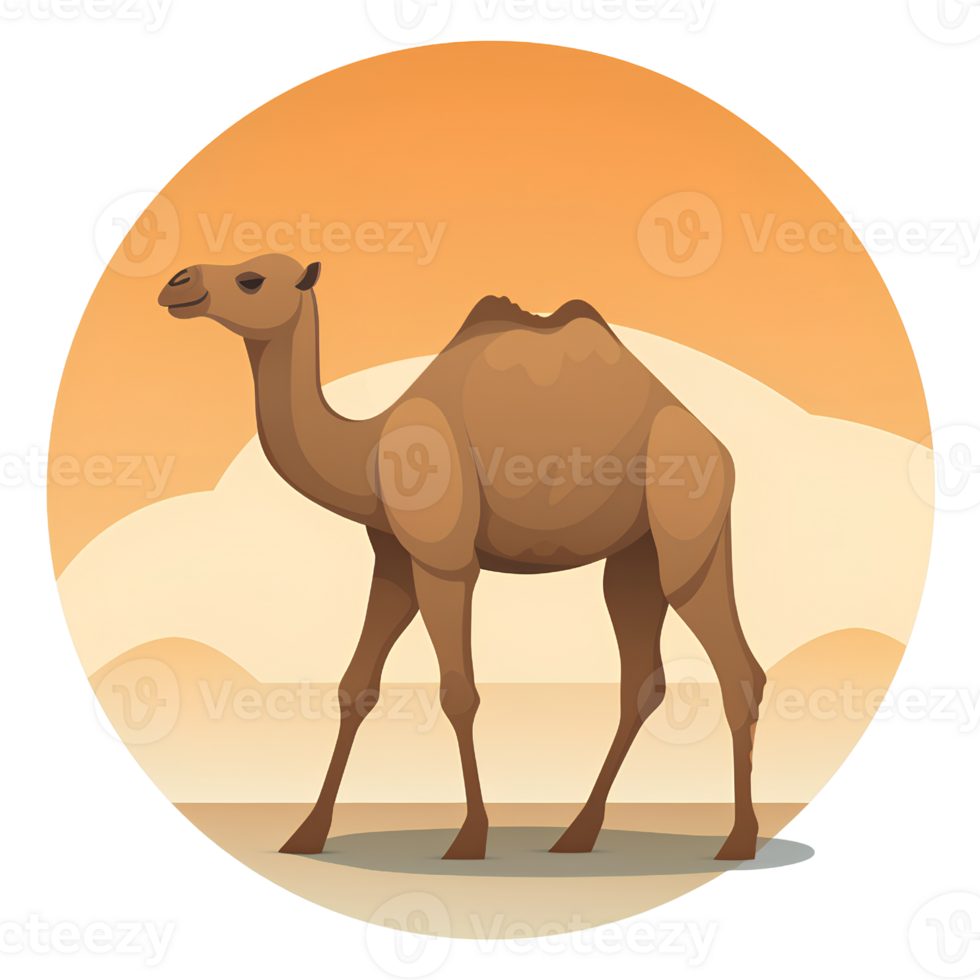 camel cartoon ai generative png