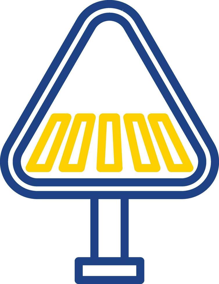 Pedestrain Crossing Vector Icon Design