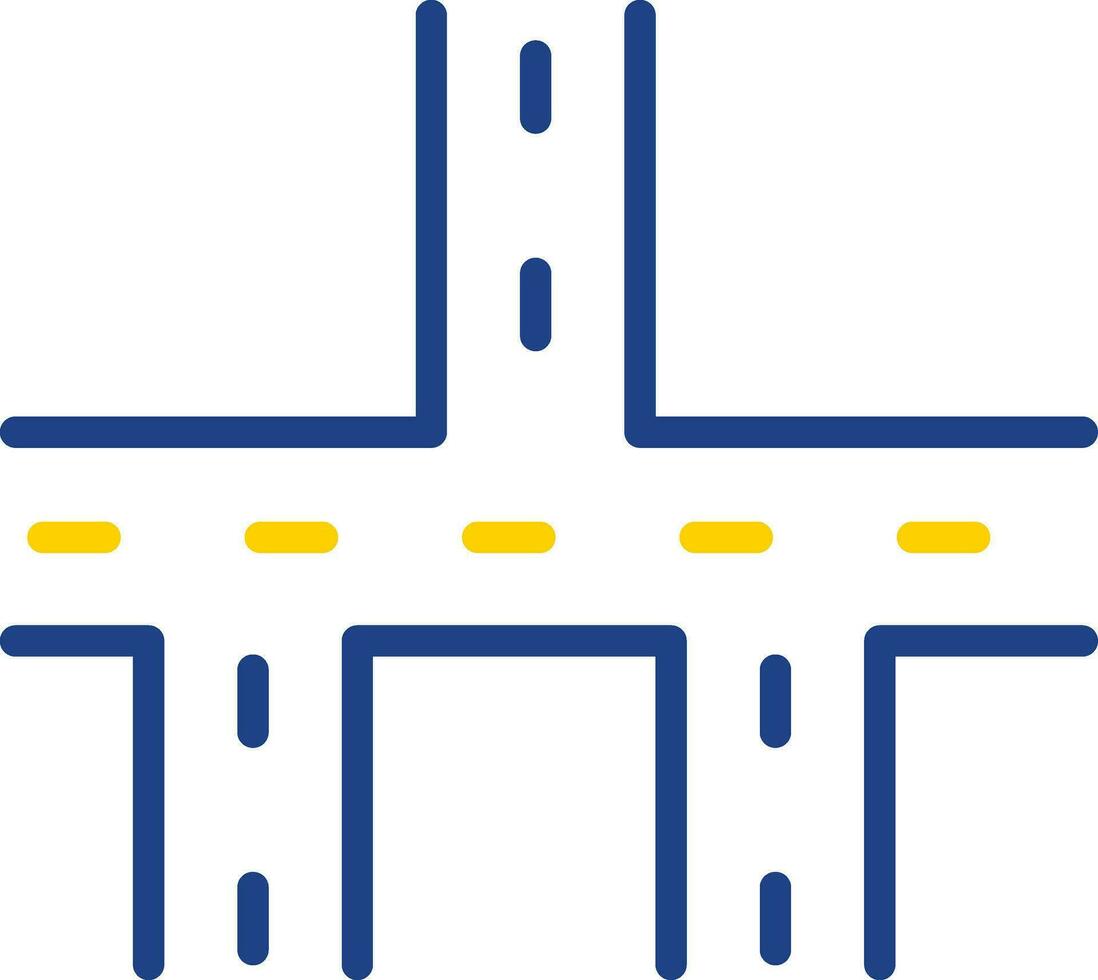 Crossroads Vector Icon Design