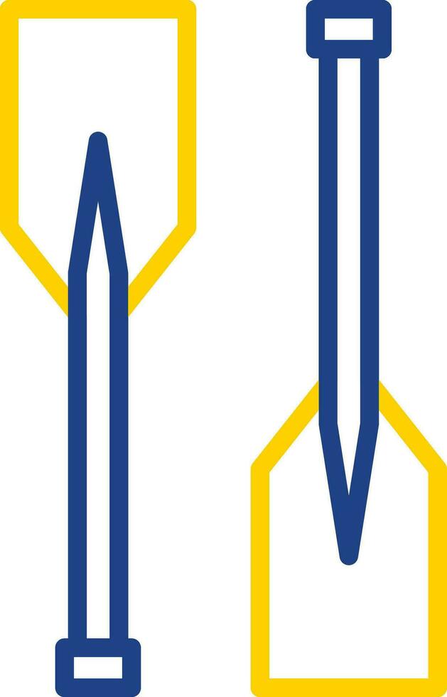 Oars Vector Icon Design