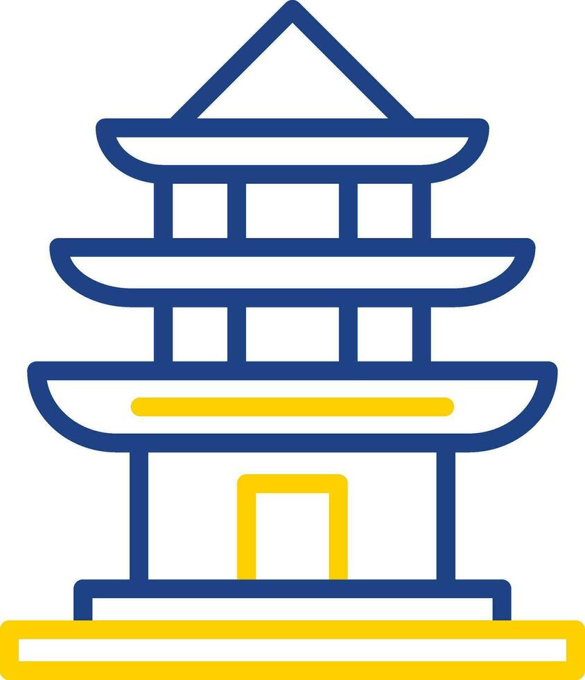 Pagoda Vector Icon Design