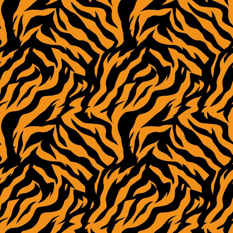 Seamless Tiger fur texure, perfect for printing, fabric, clothes, wallpaper etc. vector