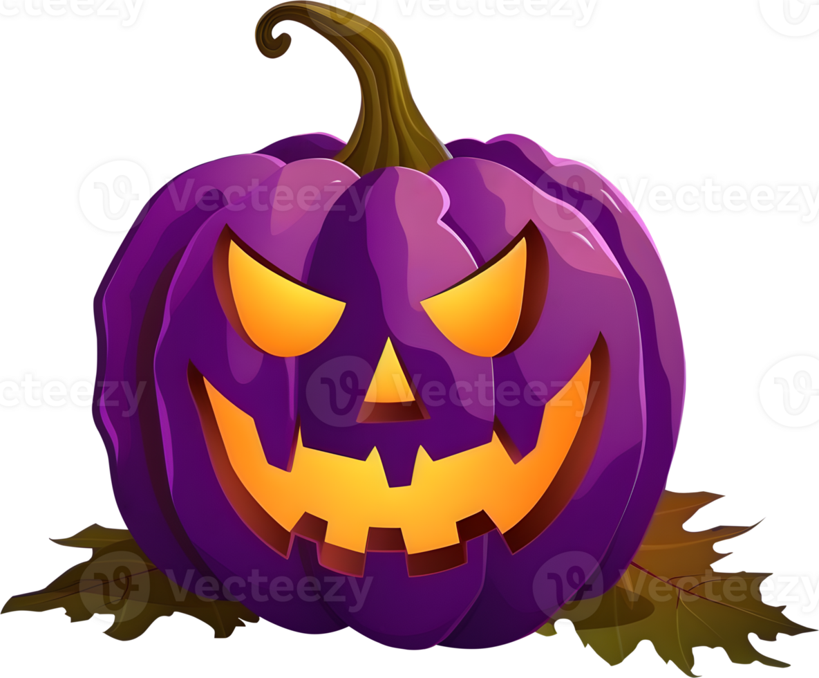 Víspera de Todos los Santos calabaza Jack-o-lantern decoración, ai generado, png archivo No antecedentes