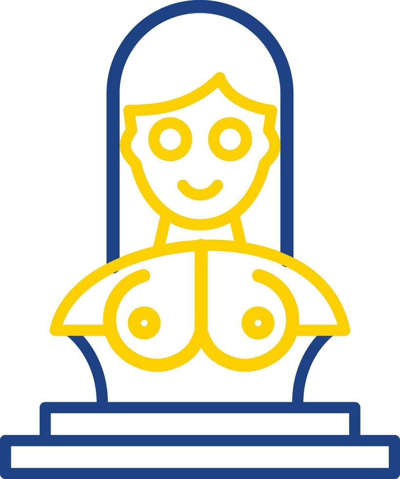 busto vector icono diseño