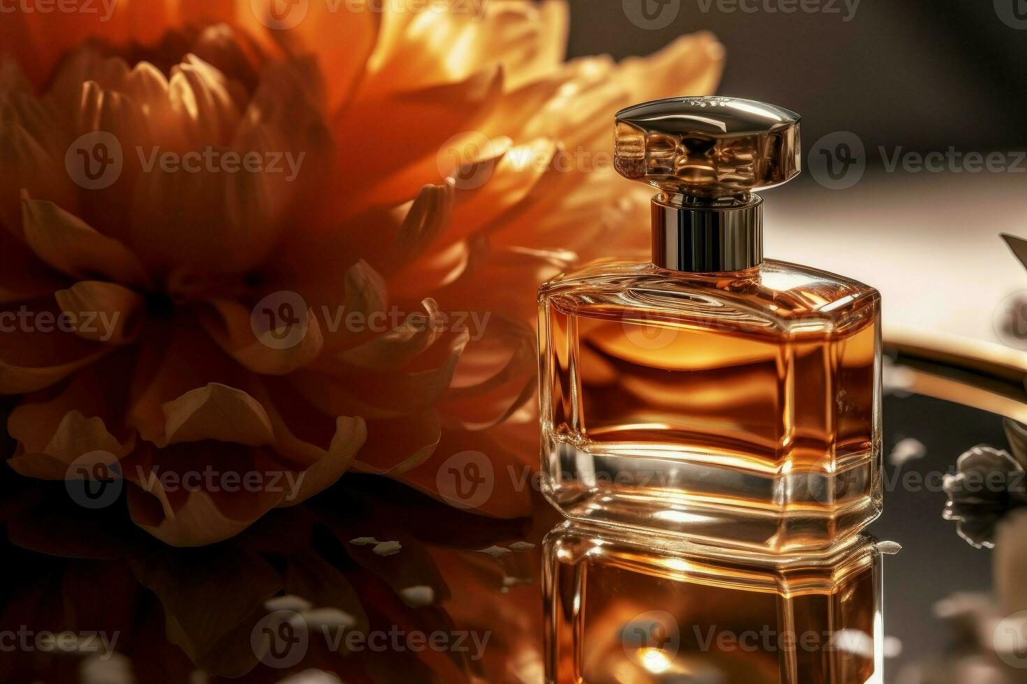 Perfume spa mirror. Generate Ai photo