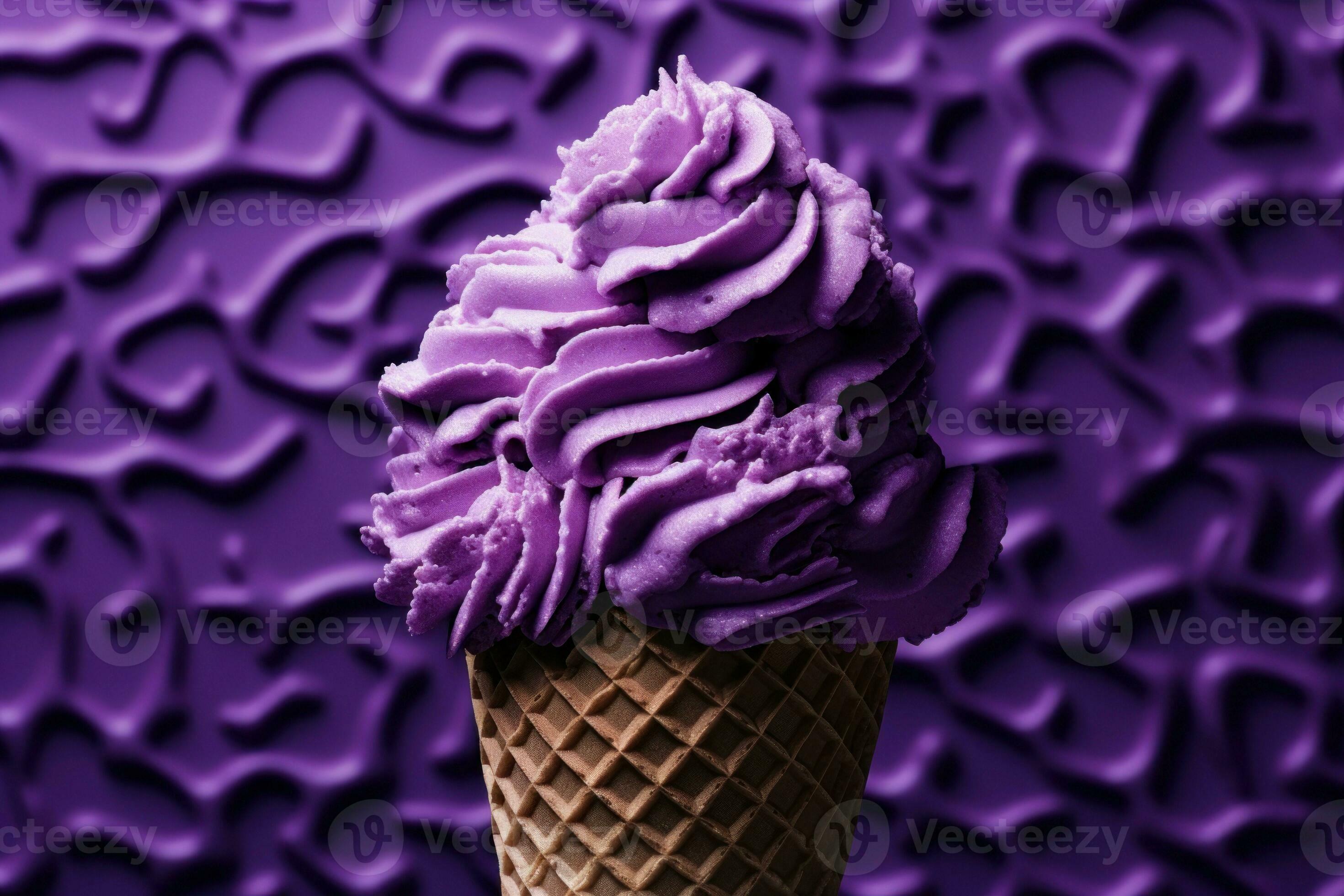 Purple ice cream sugar. Generate Ai 28701846 Stock Photo at Vecteezy
