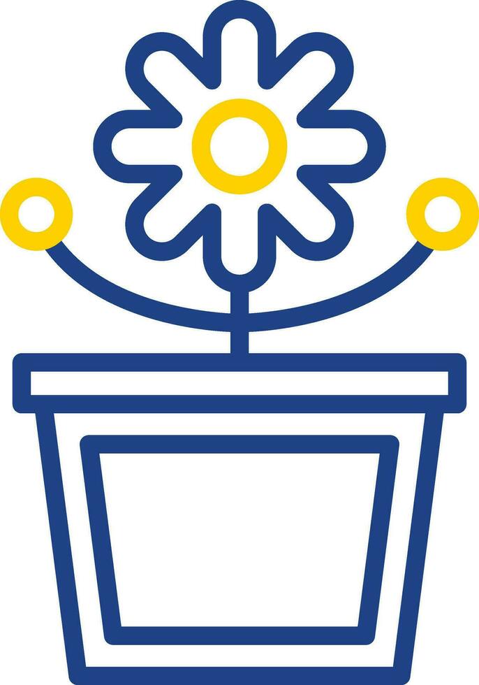 Flower Pot Vector Icon Design