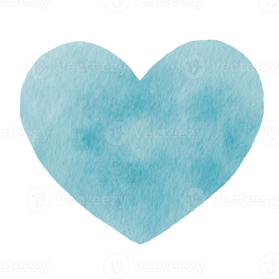 Heart color cute watercolor png