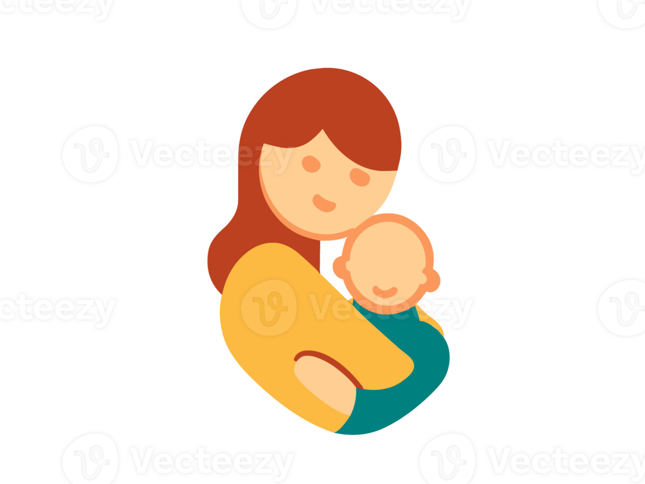 An Icon of a Mother and a Baby png