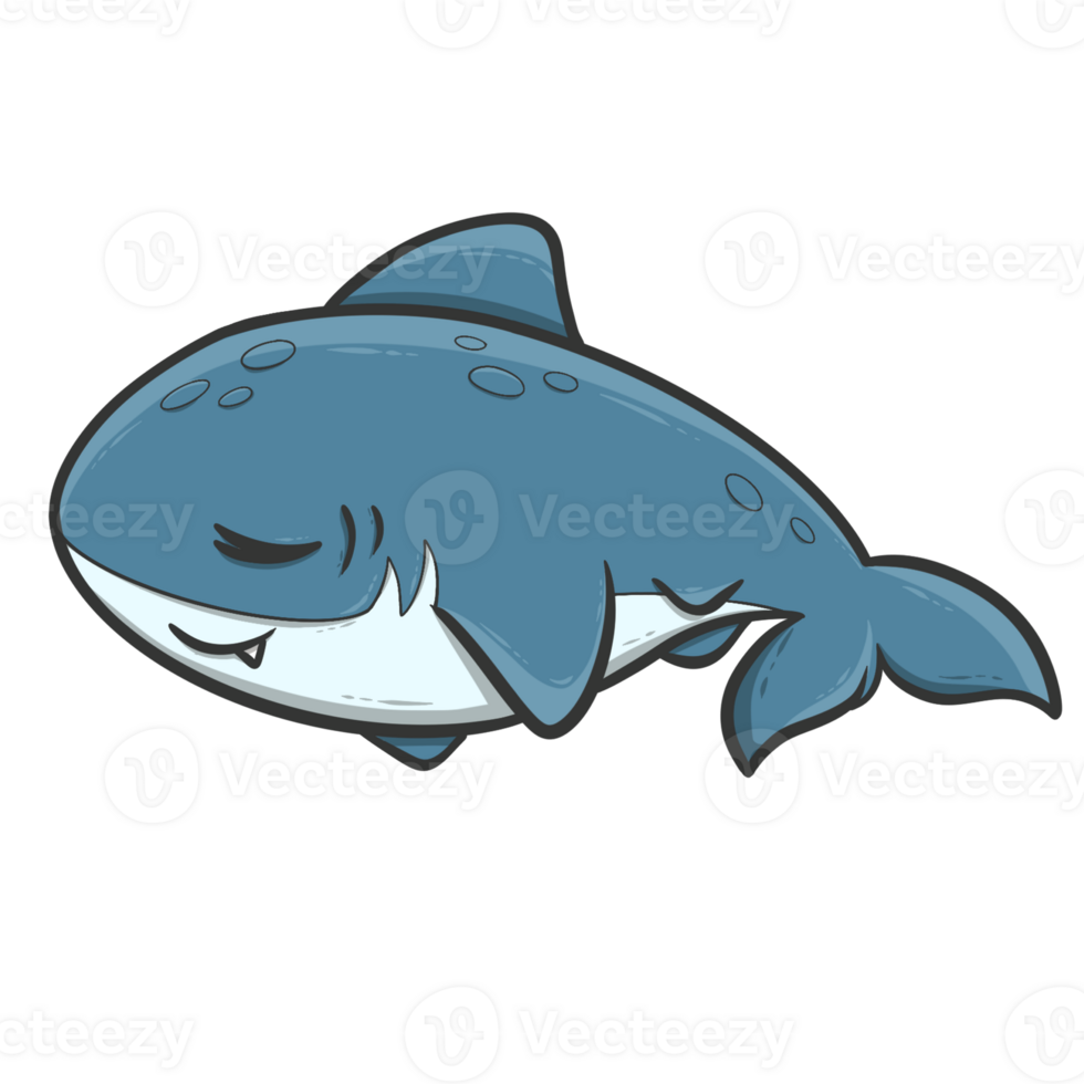 cute shark cartoon png