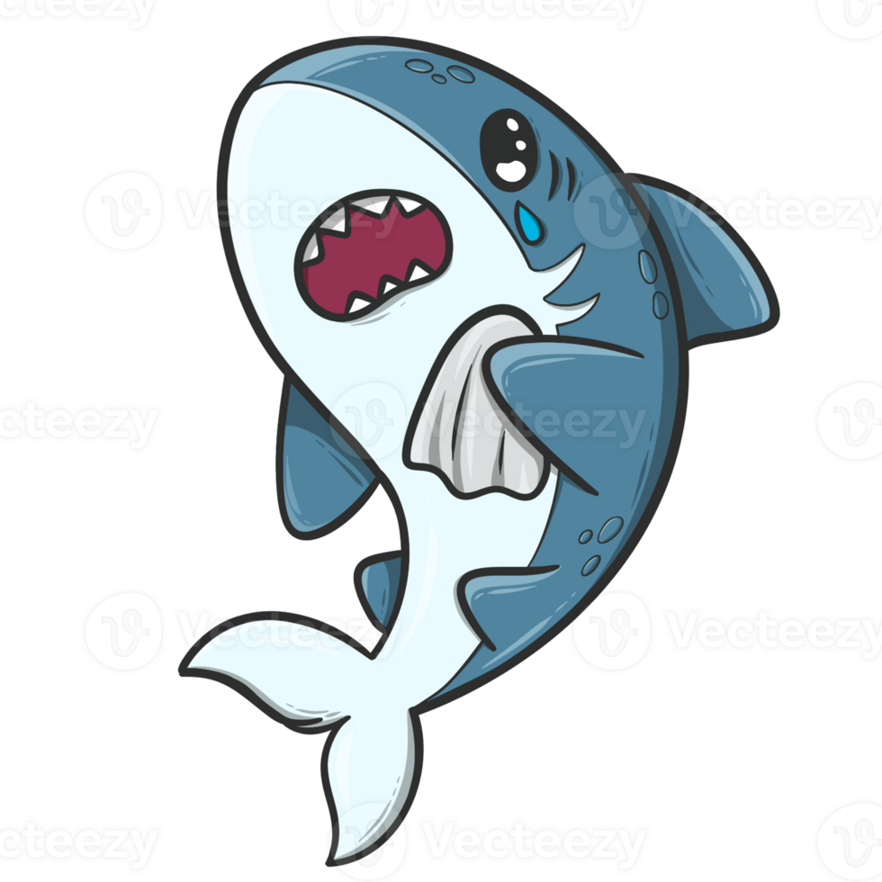 cute shark cartoon png