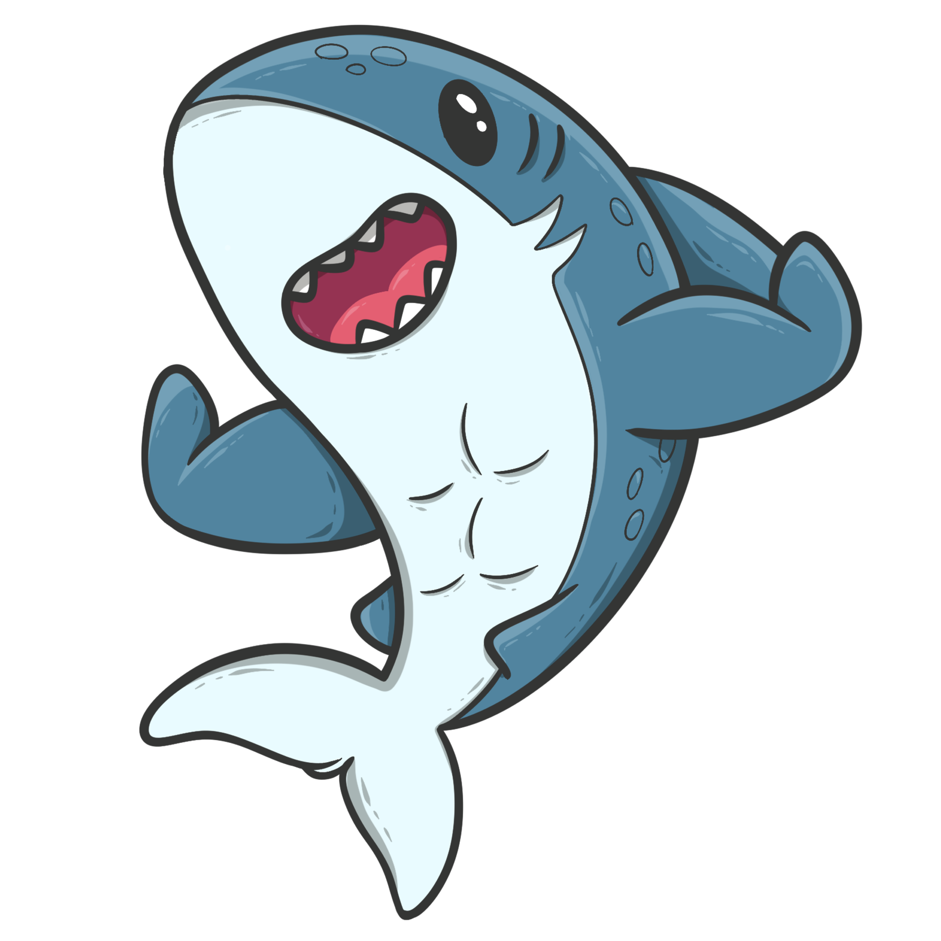 Cute Shark Cartoon 28702222 PNG