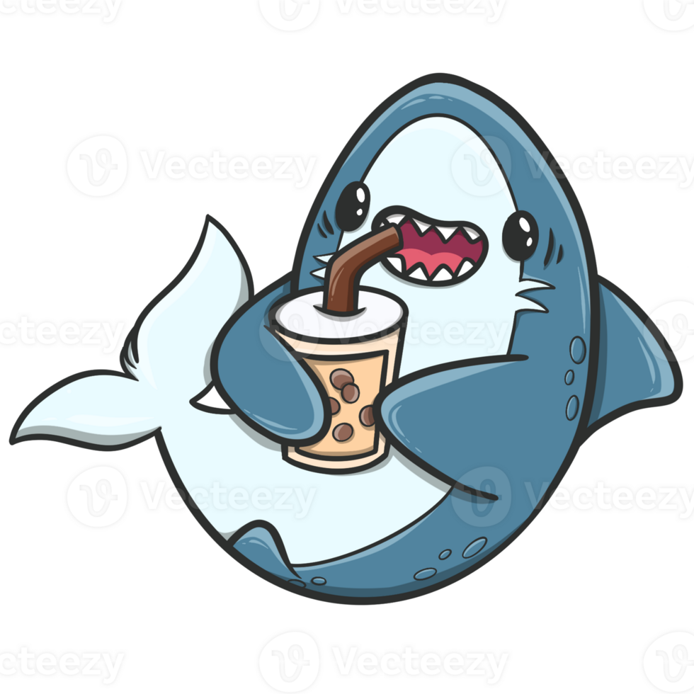 cute shark cartoon png