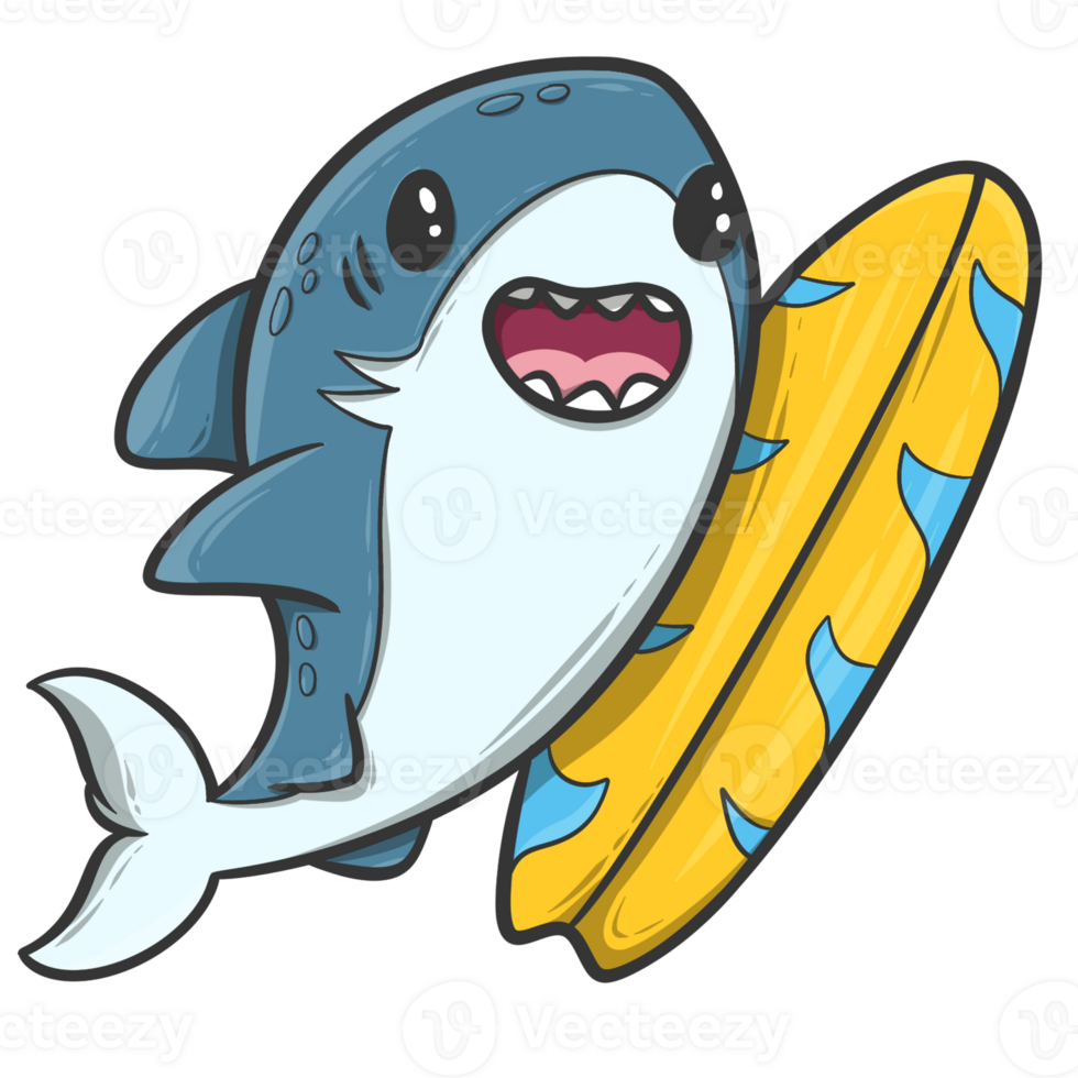 cute shark cartoon png