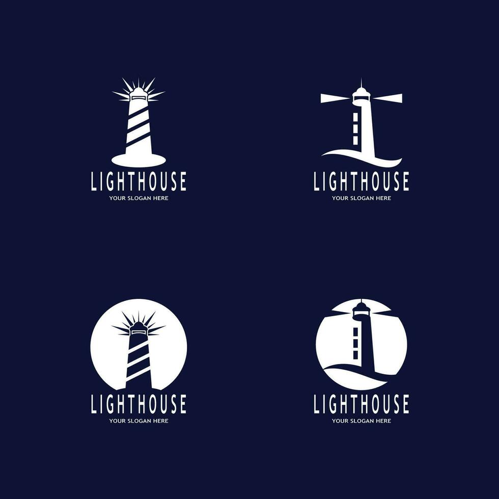 Simple Lighthouse icon  sign  logo vector