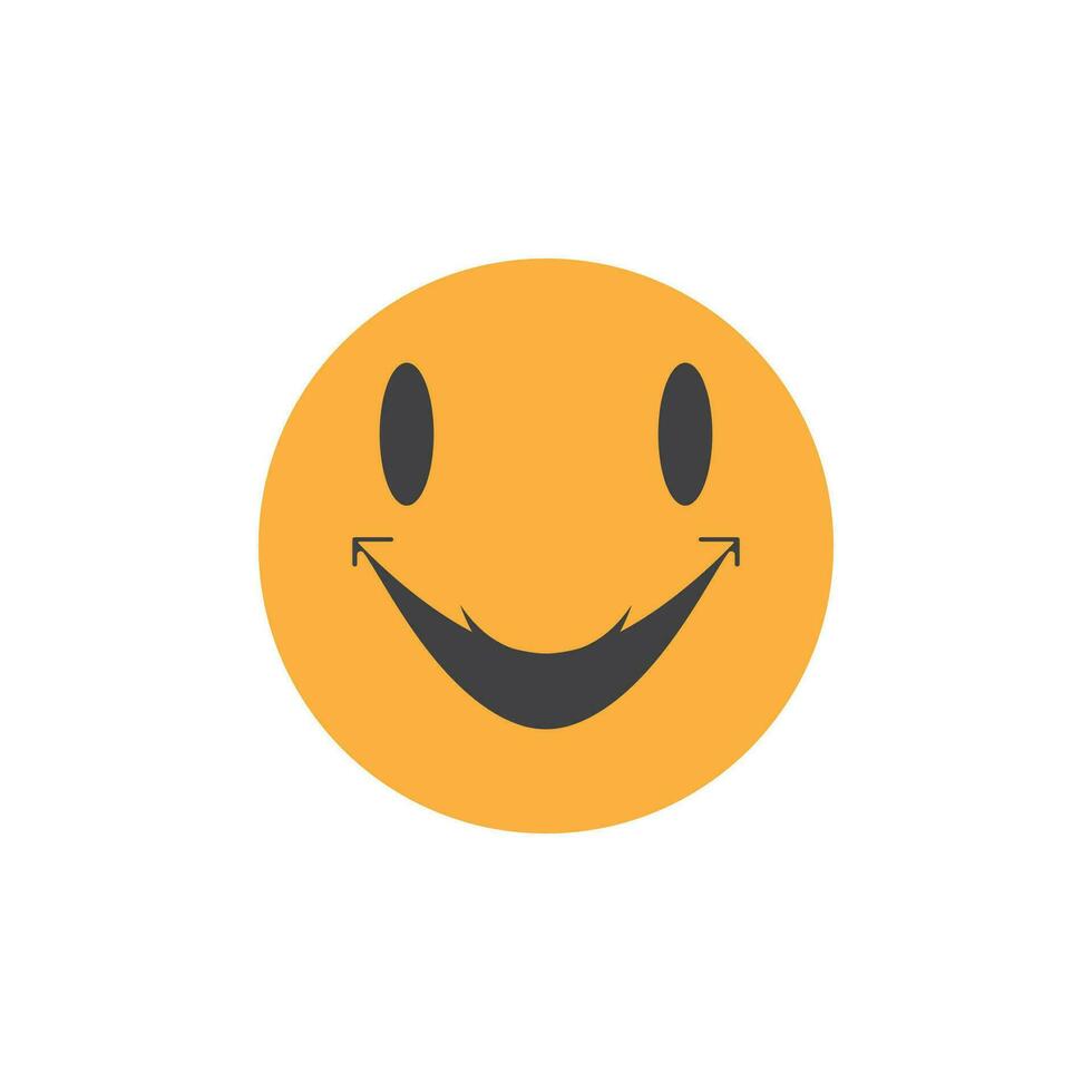 Smile icon emoticon symbol template vector