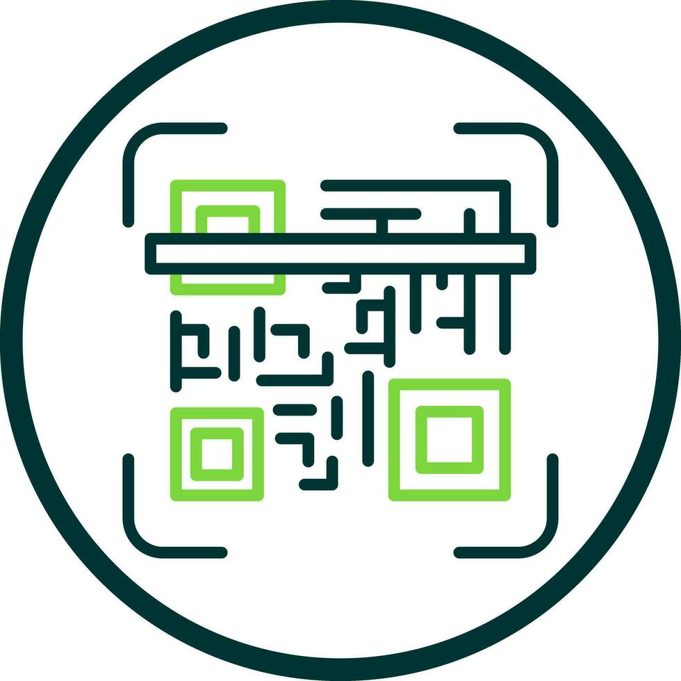 Qr code scan Vector Icon Design
