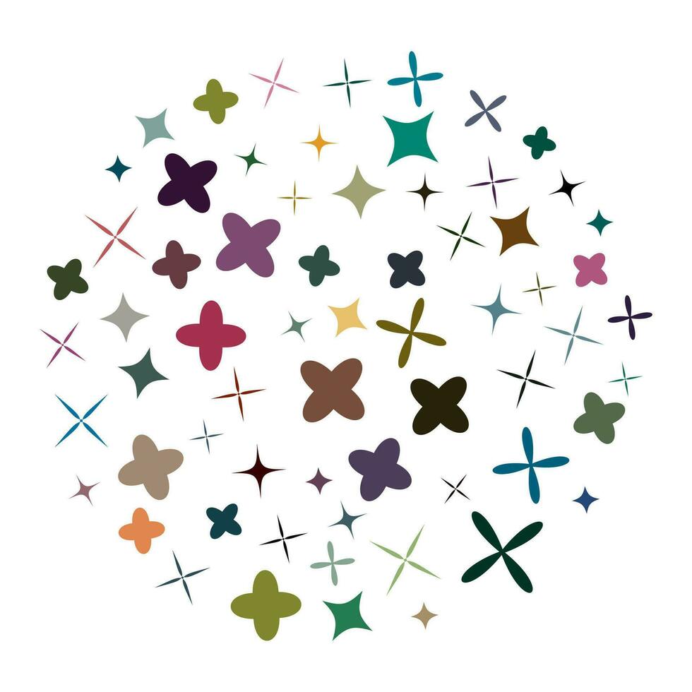 a circle with many different colored stars, confetti clipart autism day background puzzle pieces world autism awareness day autism background pattern background vectorized world autism day compile vector