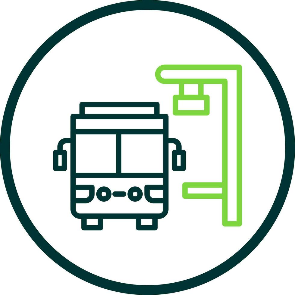 autobús detener vector icono diseño