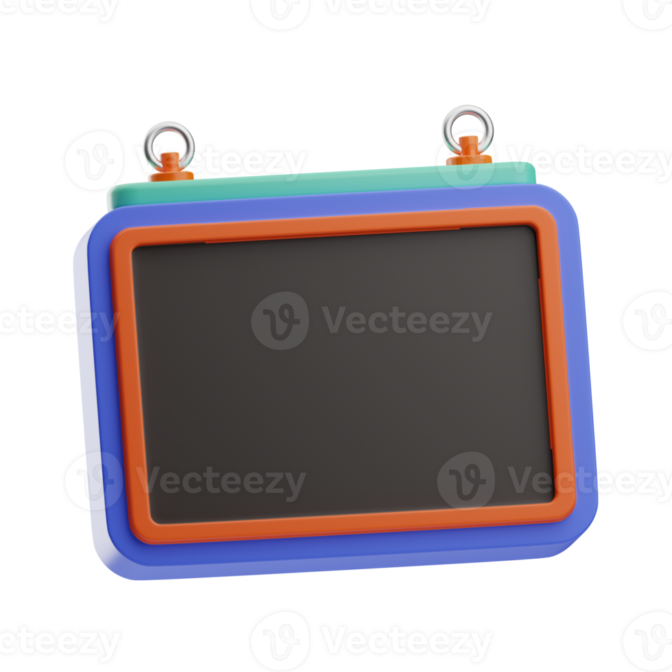 workplace whiteboard illustration 3d png