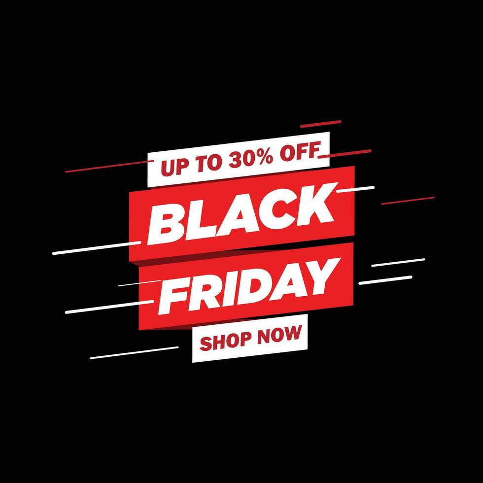 Black friday banner template vector