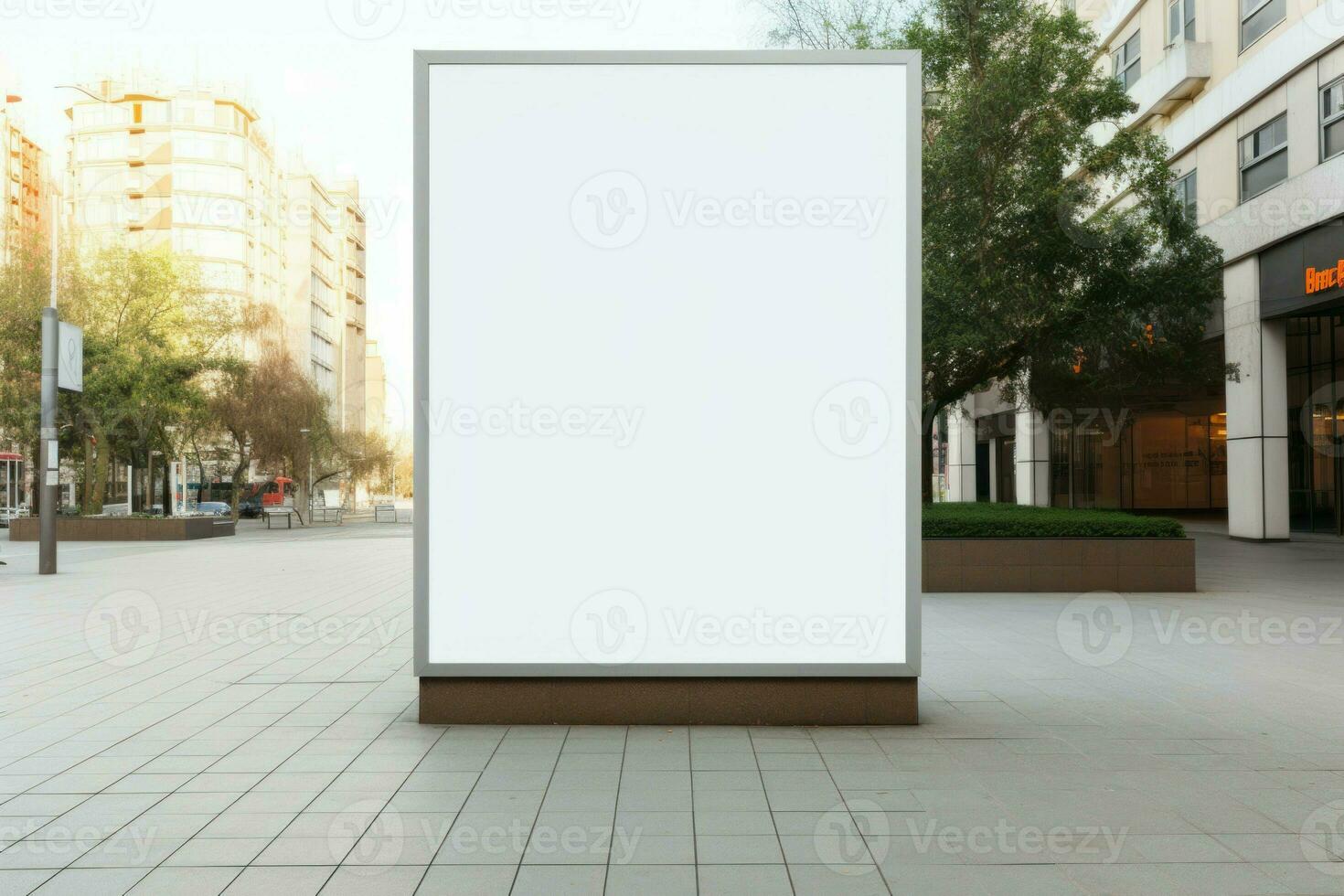 Street mockup poster billboard. Generate Ai photo