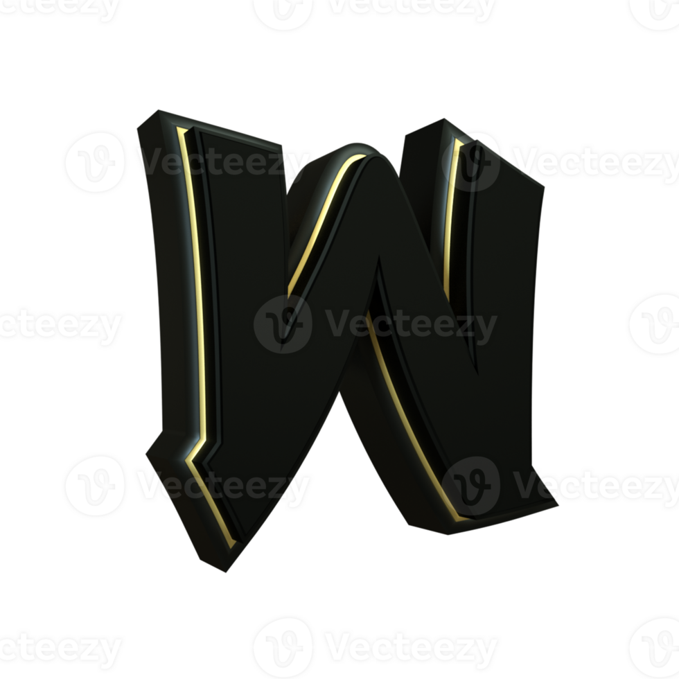 3d render japanese letter png
