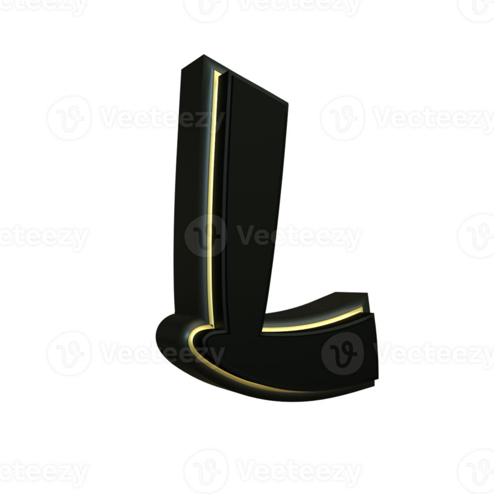 3d render japanese letter png