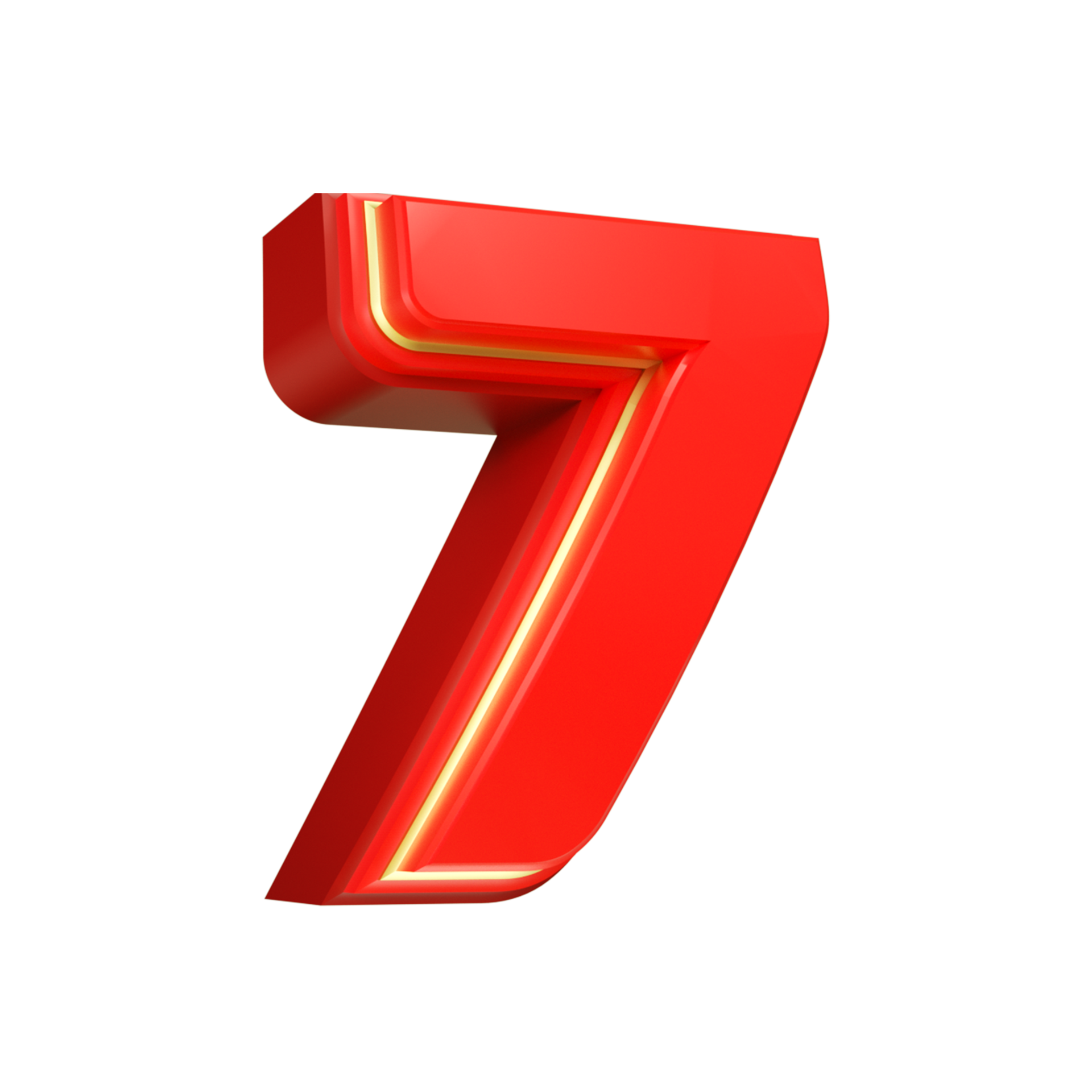 3d render red number 28703470 PNG
