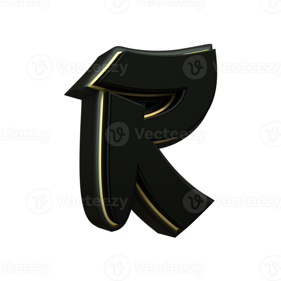 3d render japanese letter png