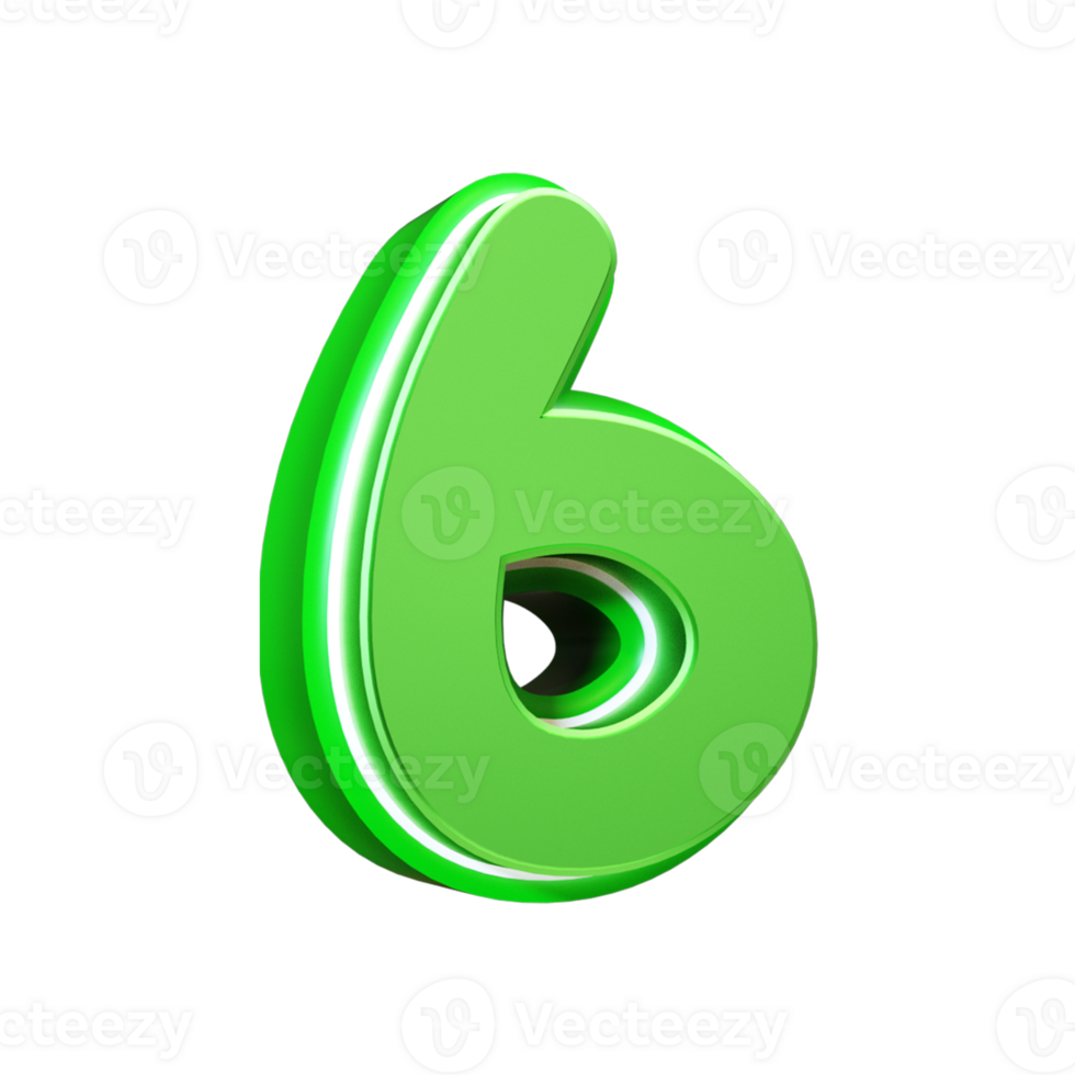 3d render green number 28703492 PNG