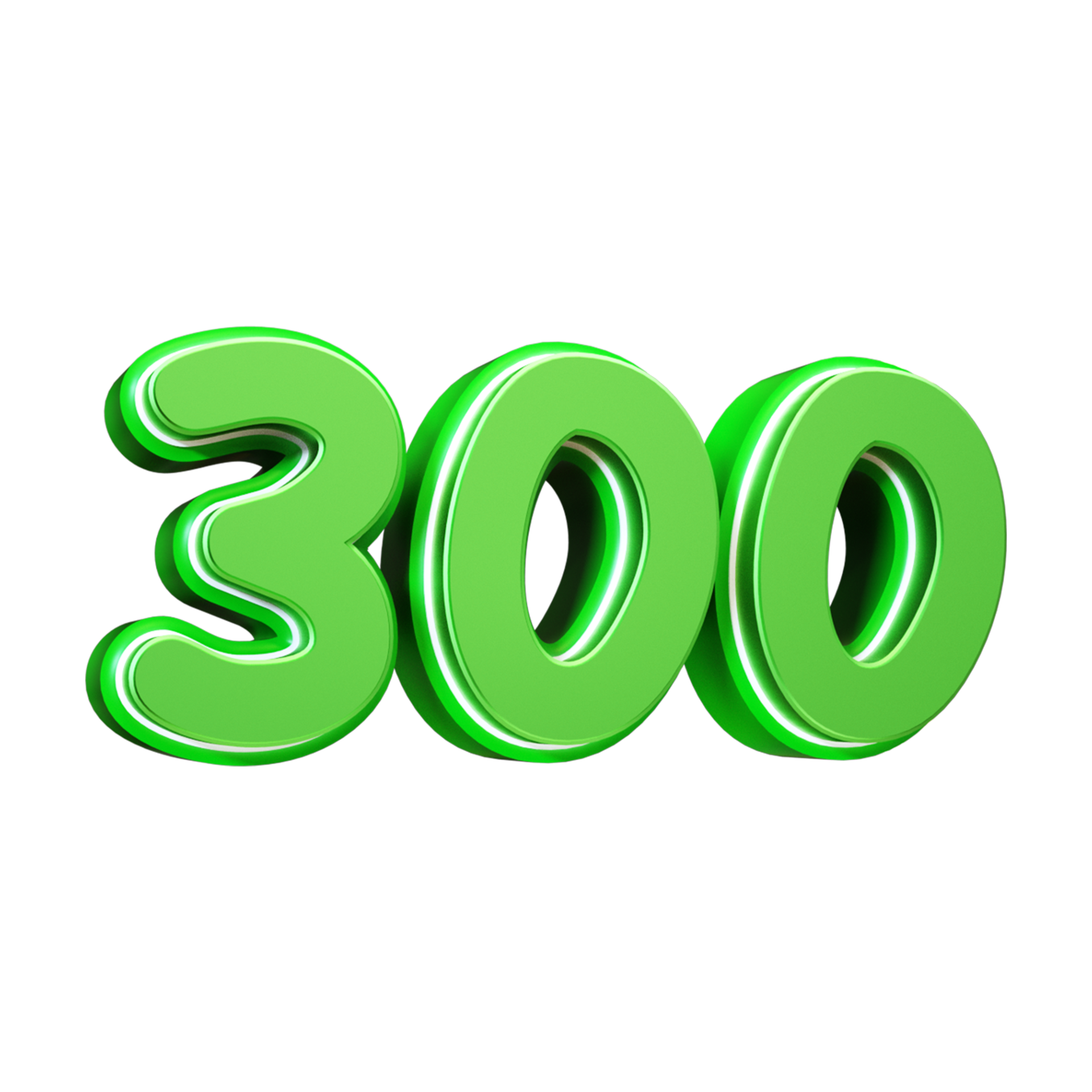 3d render green number 28703519 PNG