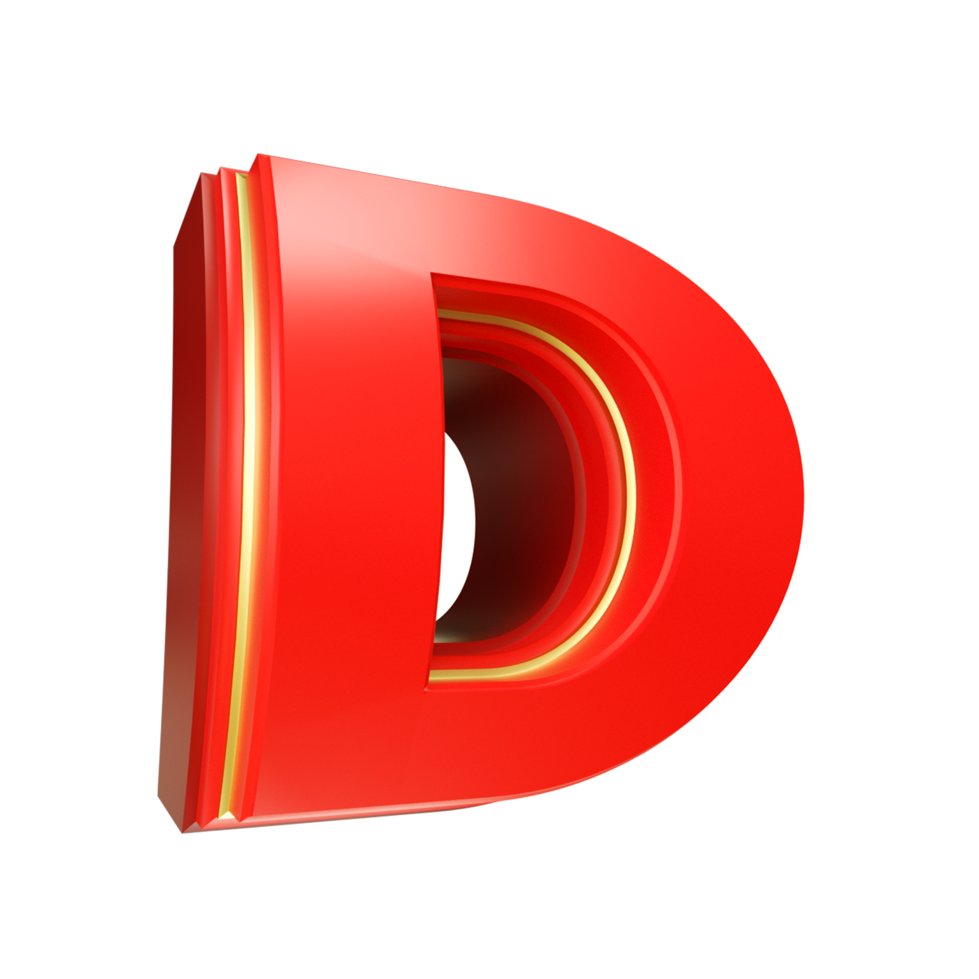 3d render red letter 28703643 PNG