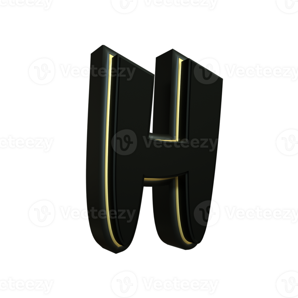 3d render japanese letter png