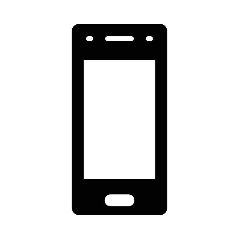 Cellphone Vector Glyph Icon For Personal And Commercial Use.