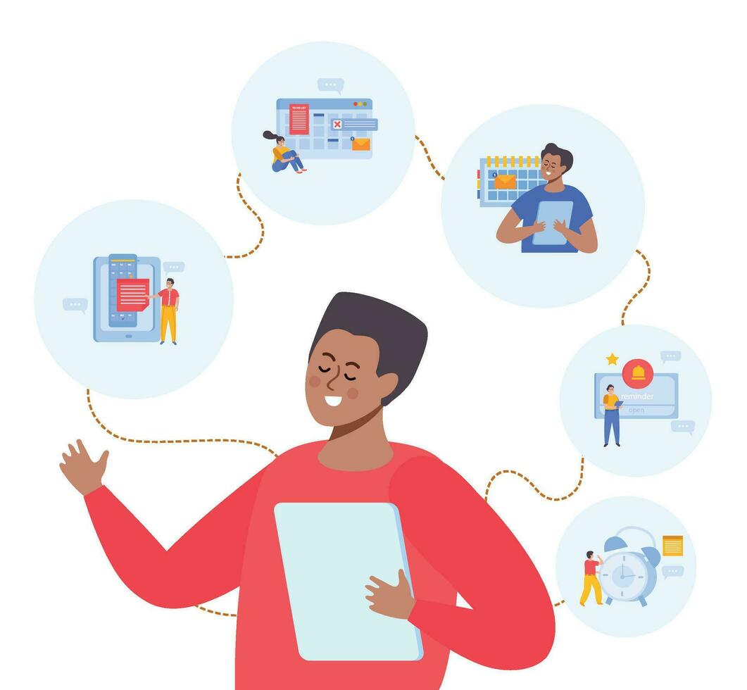 Event Planning Checkup Background vector