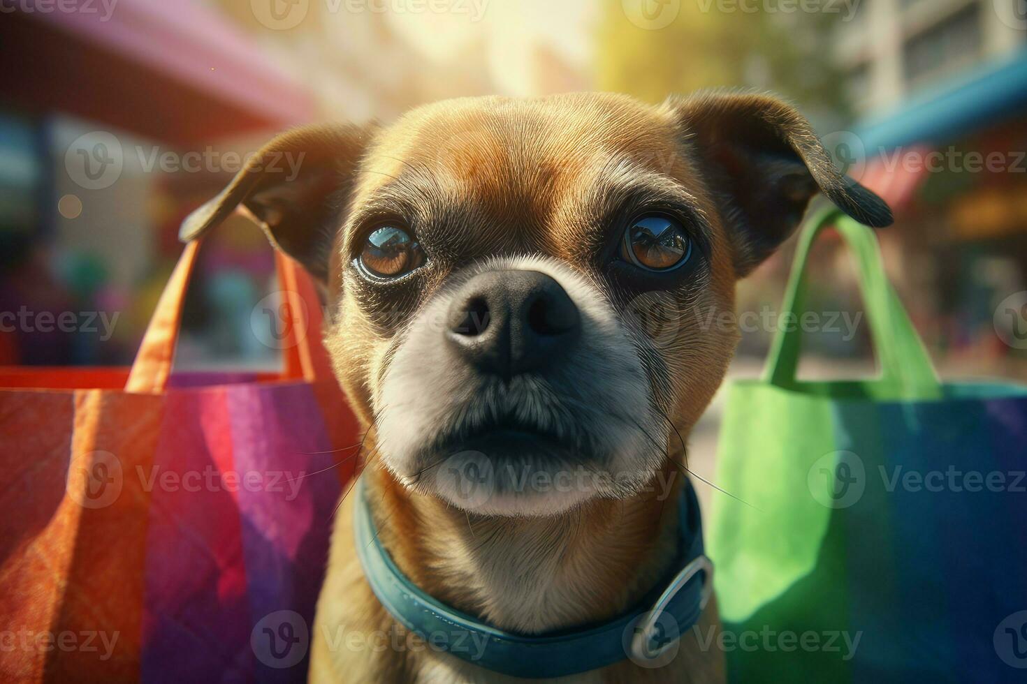 perro compras. generar ai foto