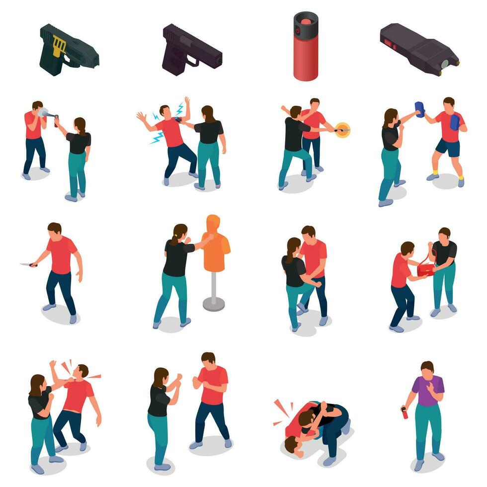 Self Defence Set vector