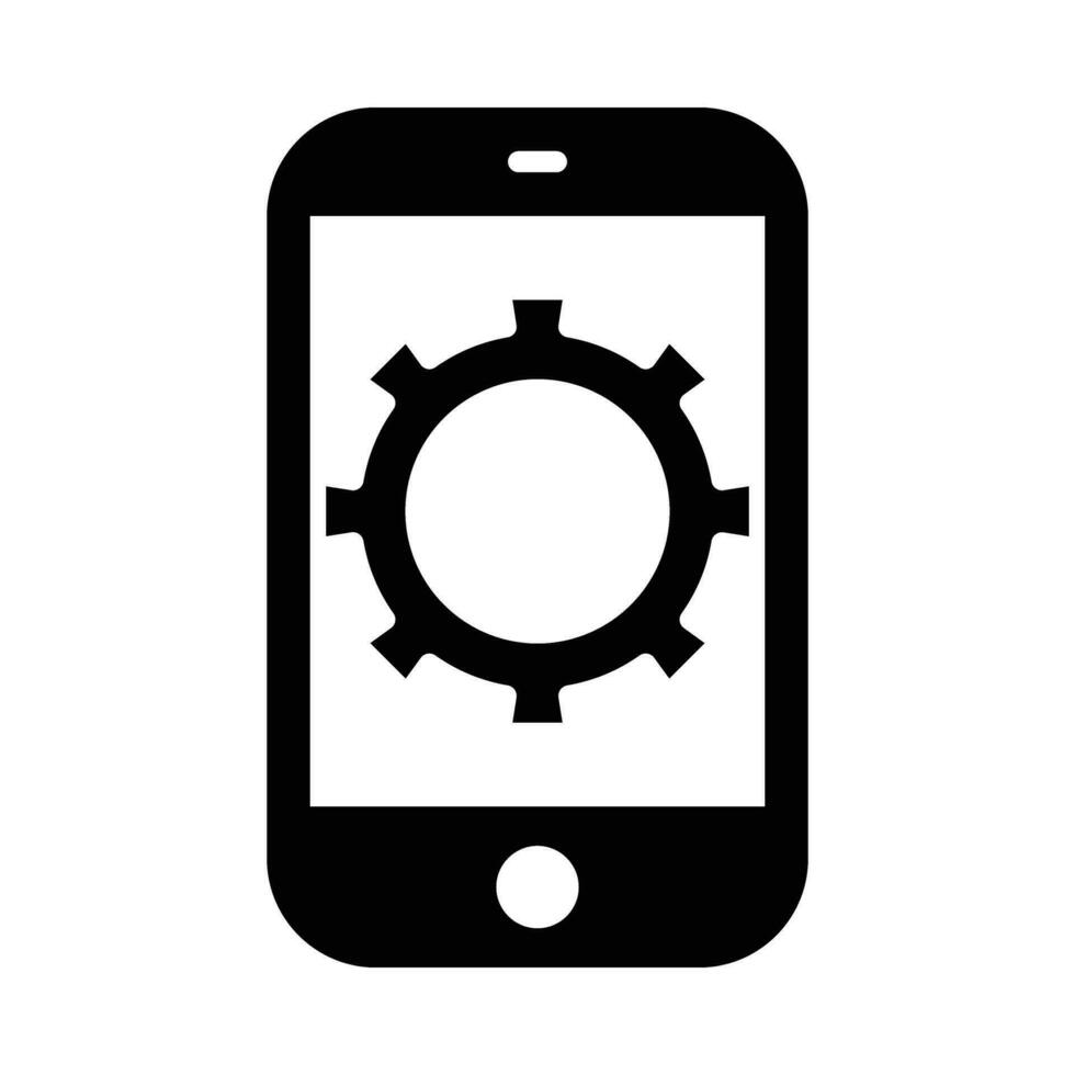 Gear Vector Glyph Icon For Personal And Commercial Use.