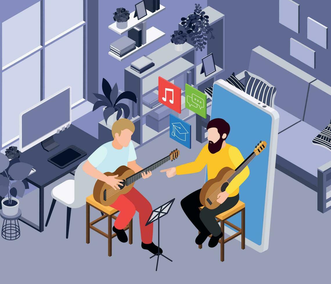 Guitar Master Class Composition vector