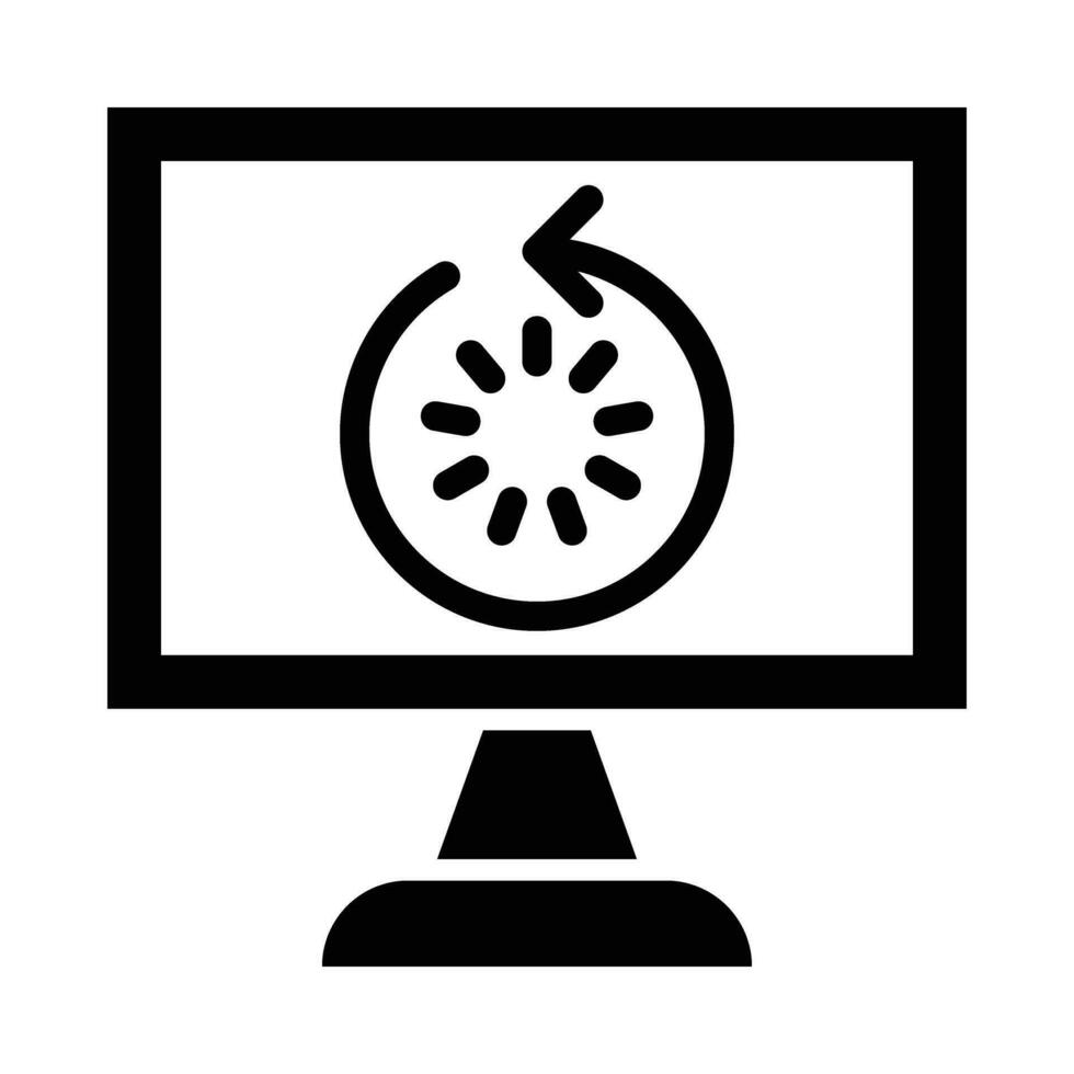 Restart Vector Glyph Icon For Personal And Commercial Use.