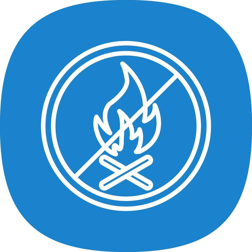 No Fire Allowed Vector Icon Design