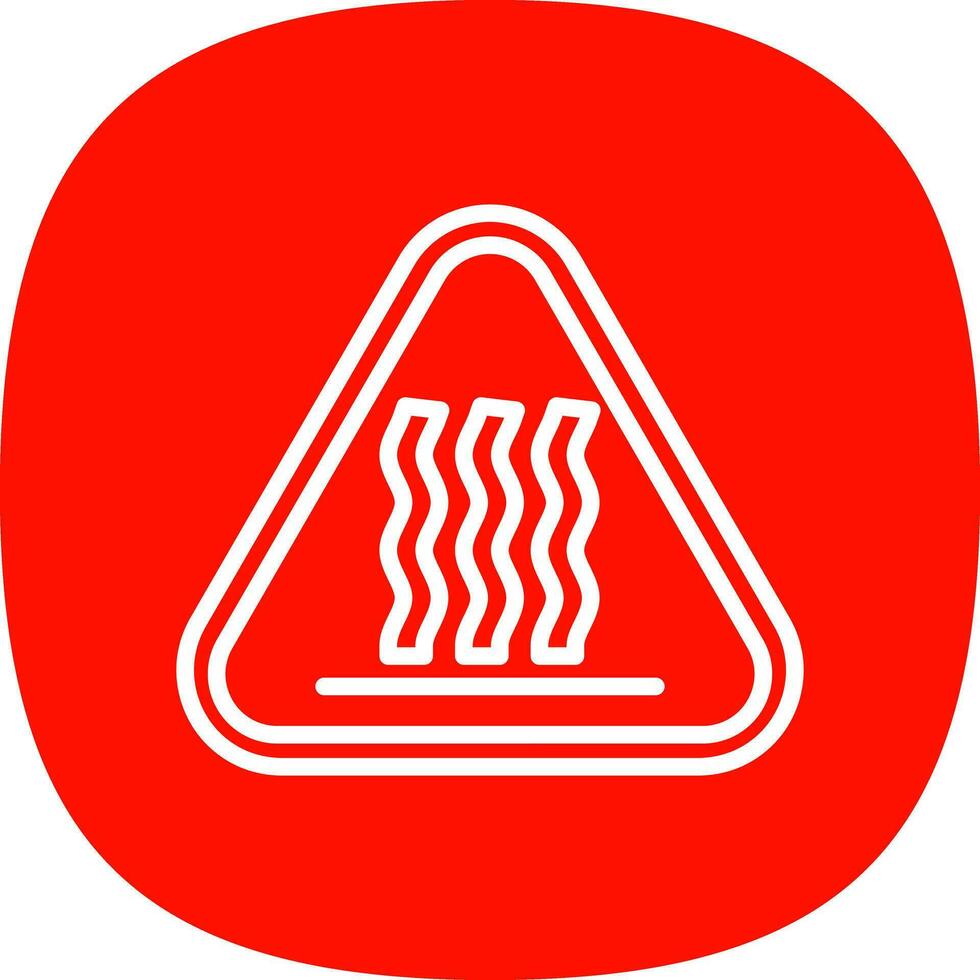 Hot Surface Vector Icon Design