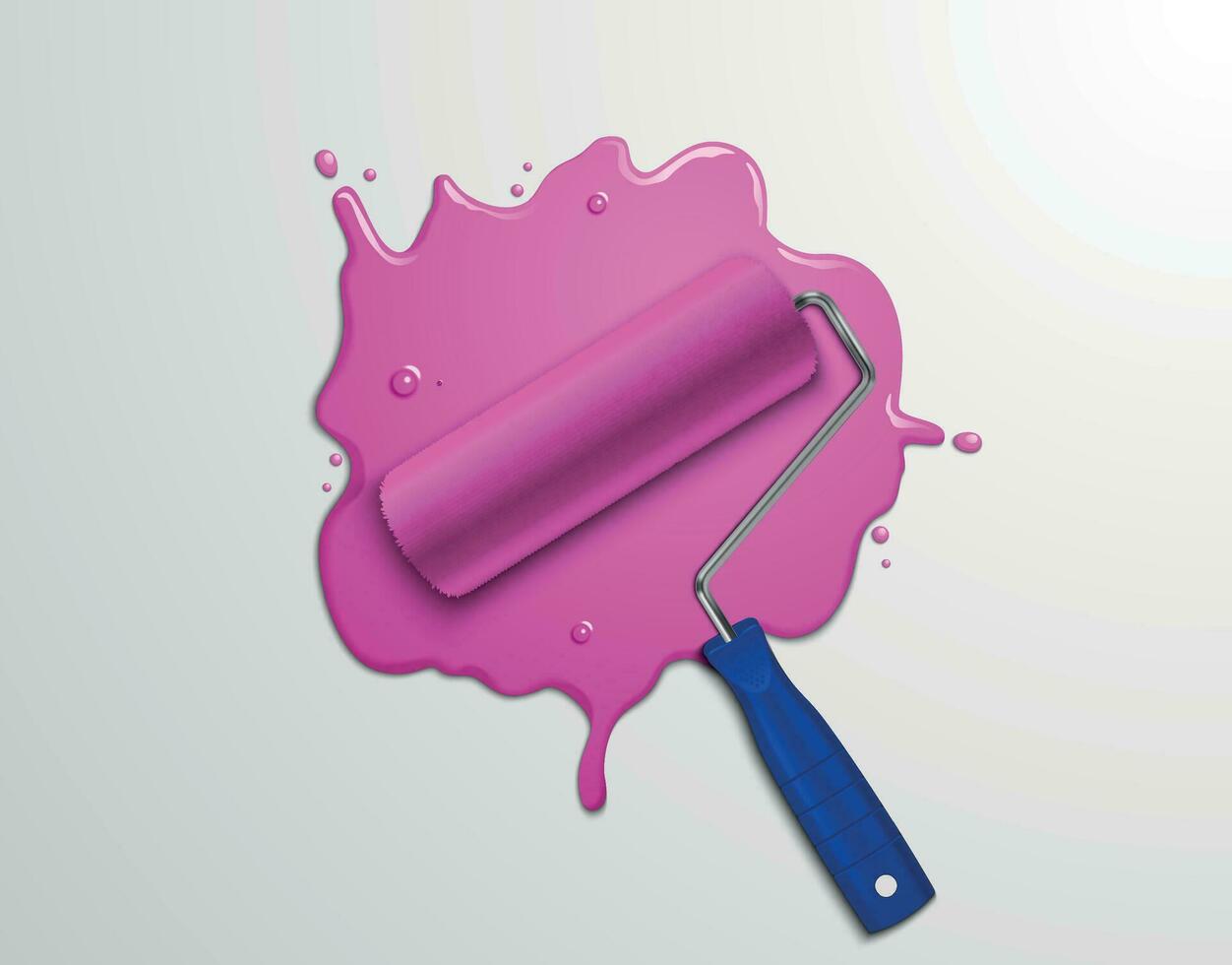 Roller With Paint vector