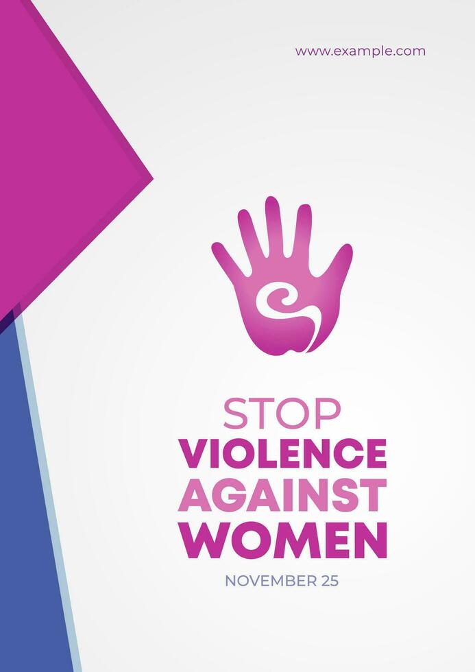 International Day For The Elimination Of Violence Against Women. Design for presentations, backgrounds, banners, posters, covers vector