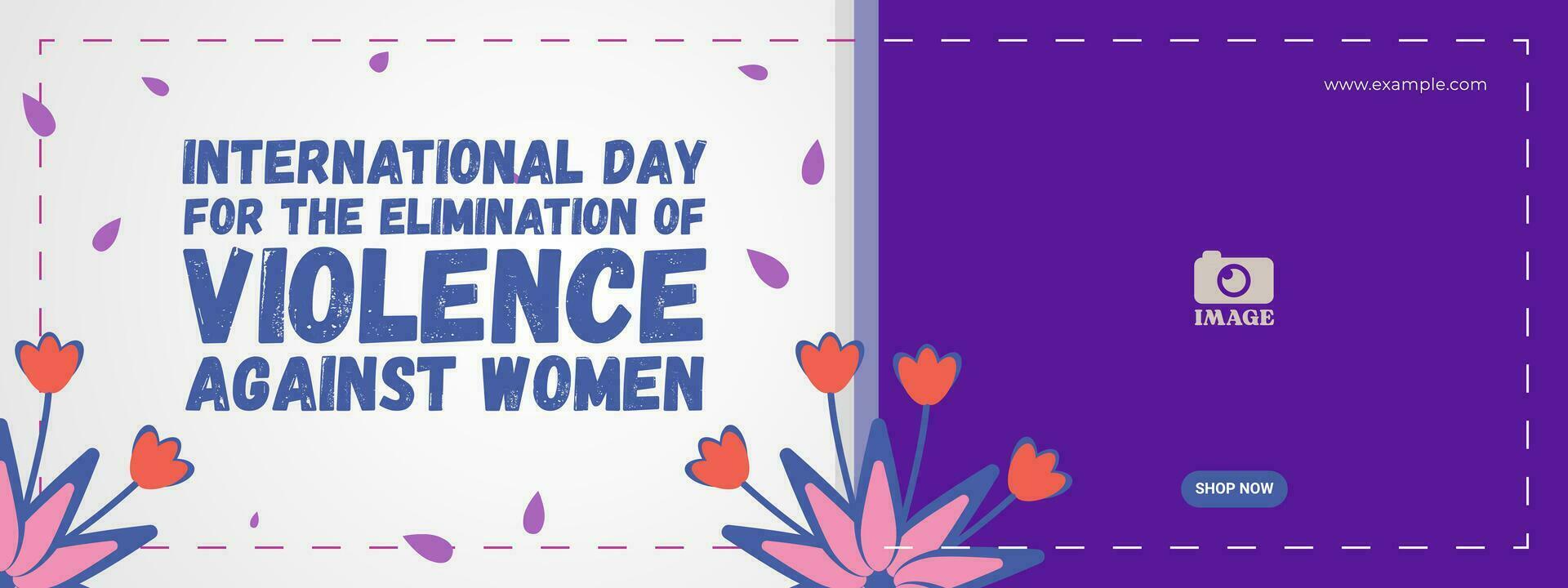 International Day For The Elimination Of Violence Against Women. Design for presentations, backgrounds, banners, posters, covers vector